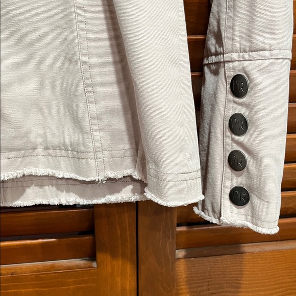 Women's Powder River Outfitters Bone Colored canvas Jacket - Picture 13 of 14